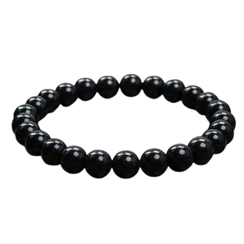 Black Beads Bracelet for Men – Adjustable Wrist Band