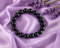Black Beads Bracelet for Men – Adjustable Wrist Band