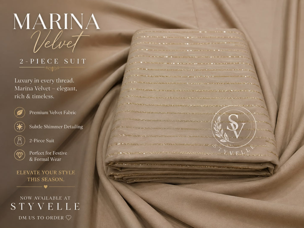 Azadi Sale – Marina Velvet 2-Piece Suit | Only Rs. 1,947