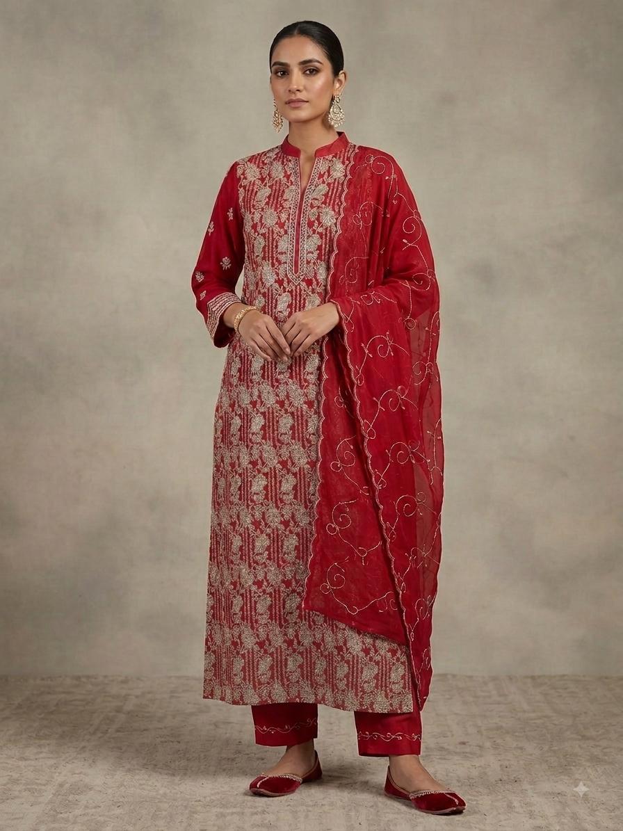 Unstitched Chiffon 2-Piece Suit