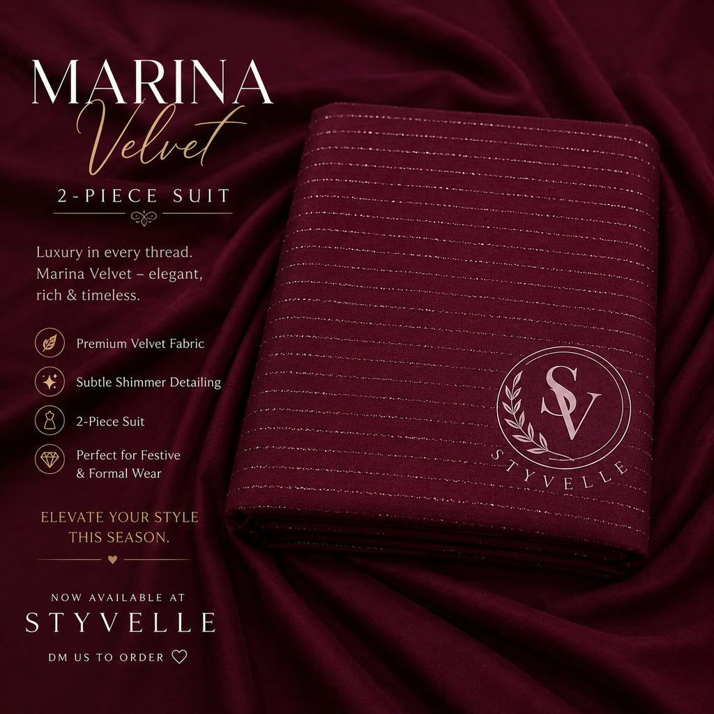 Azadi Sale – Marina Velvet 2-Piece Suit | Only Rs. 1,947