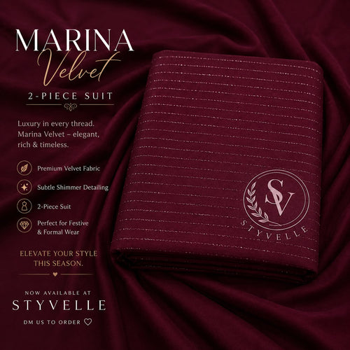Azadi Sale – Marina Velvet 2-Piece Suit | Only Rs. 1,947