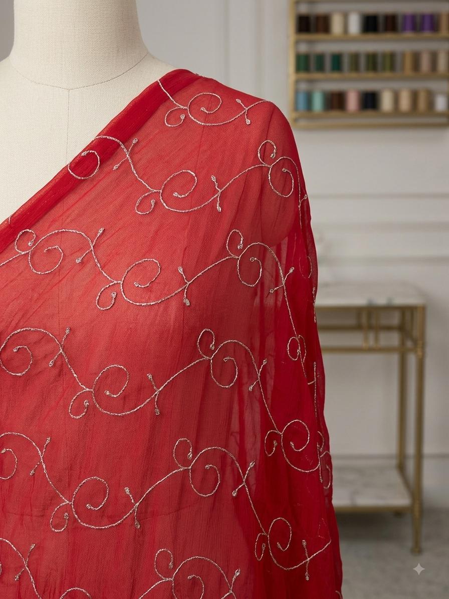 Unstitched Chiffon 2-Piece Suit
