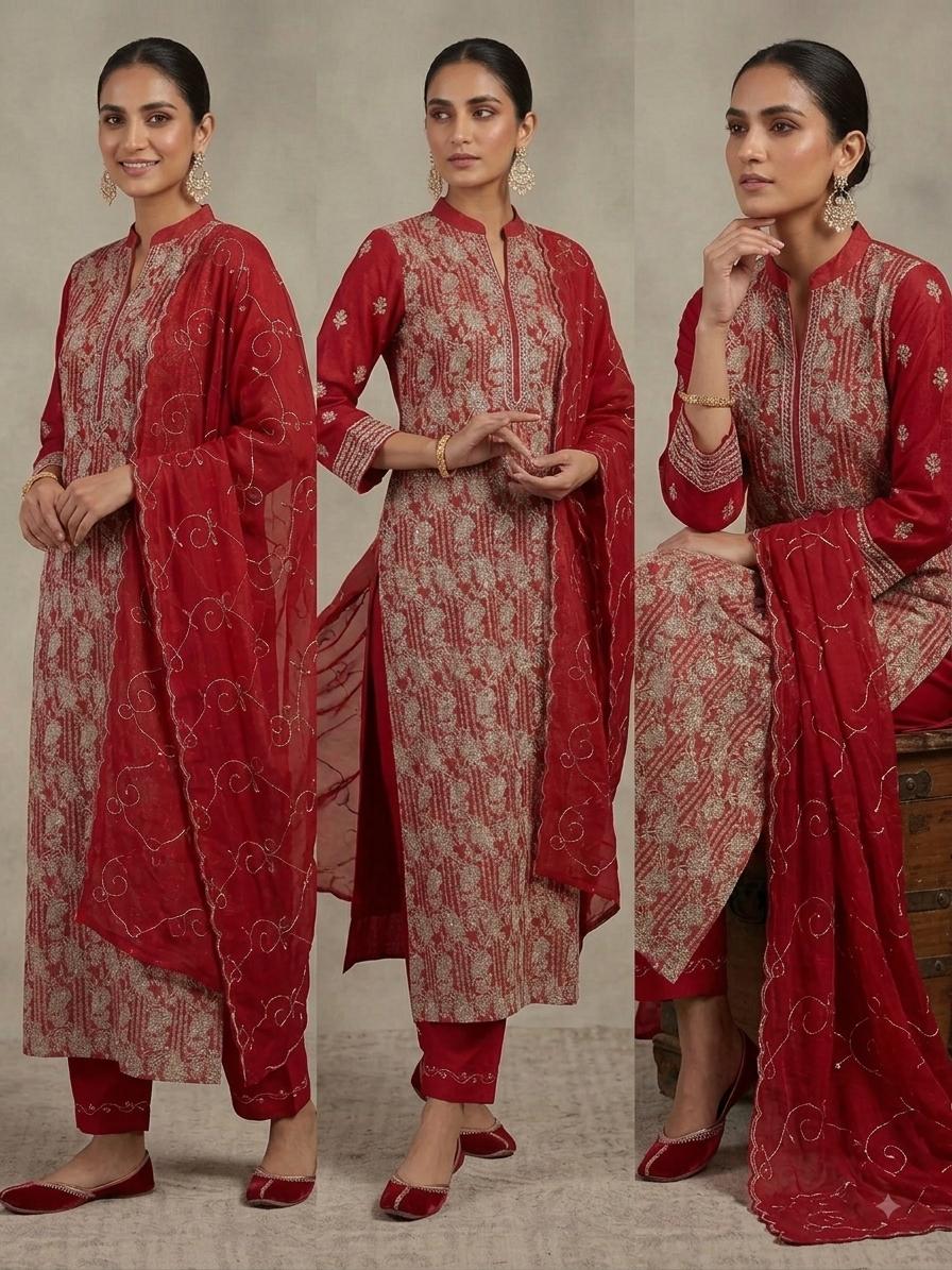 Unstitched Chiffon 2-Piece Suit