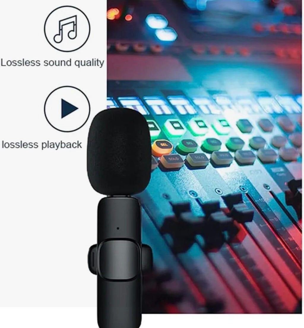 K8 Wireless Lavalier Microphone – Type-C Mini Clip-On Mic for Android